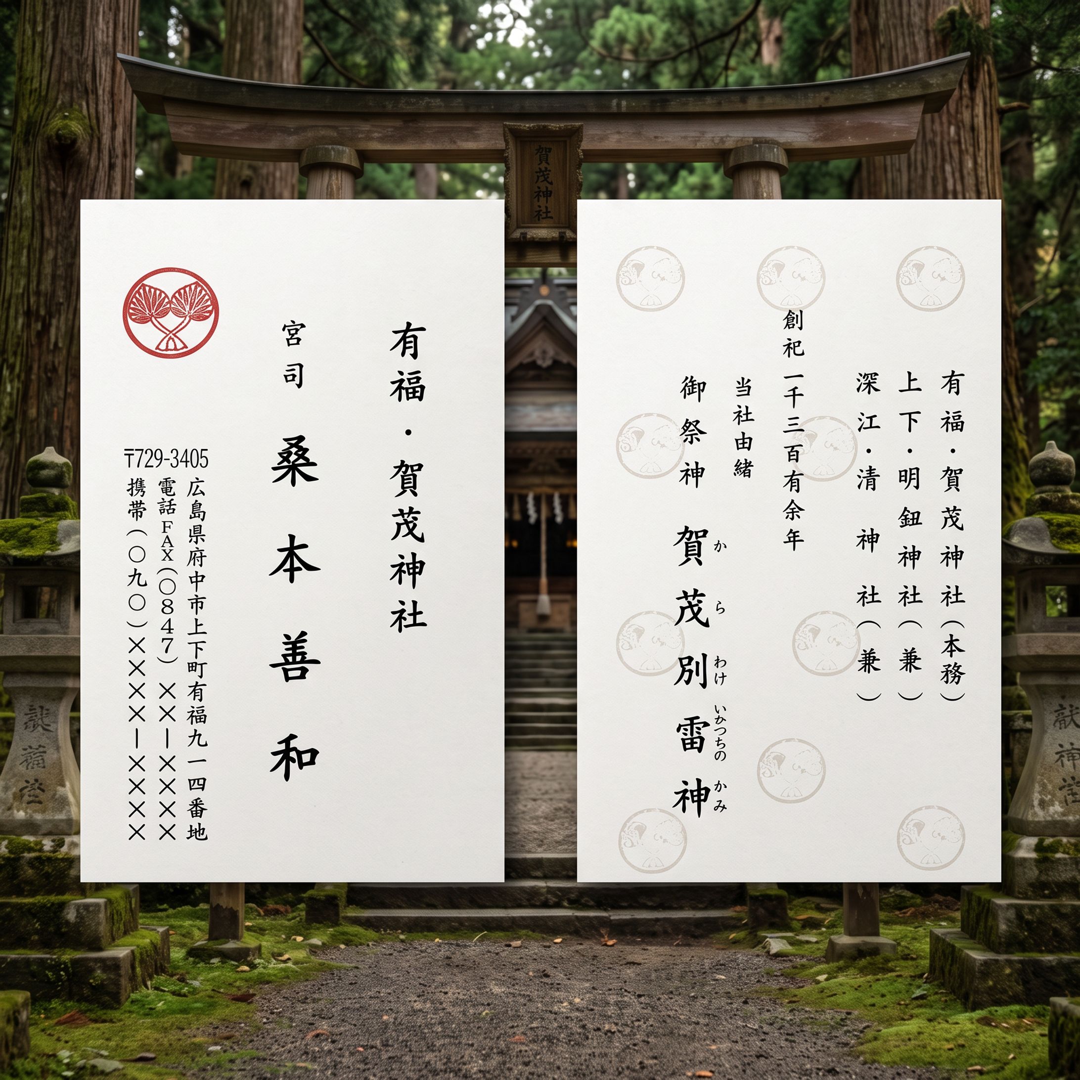 制作実績：名刺：印刷発注 -1