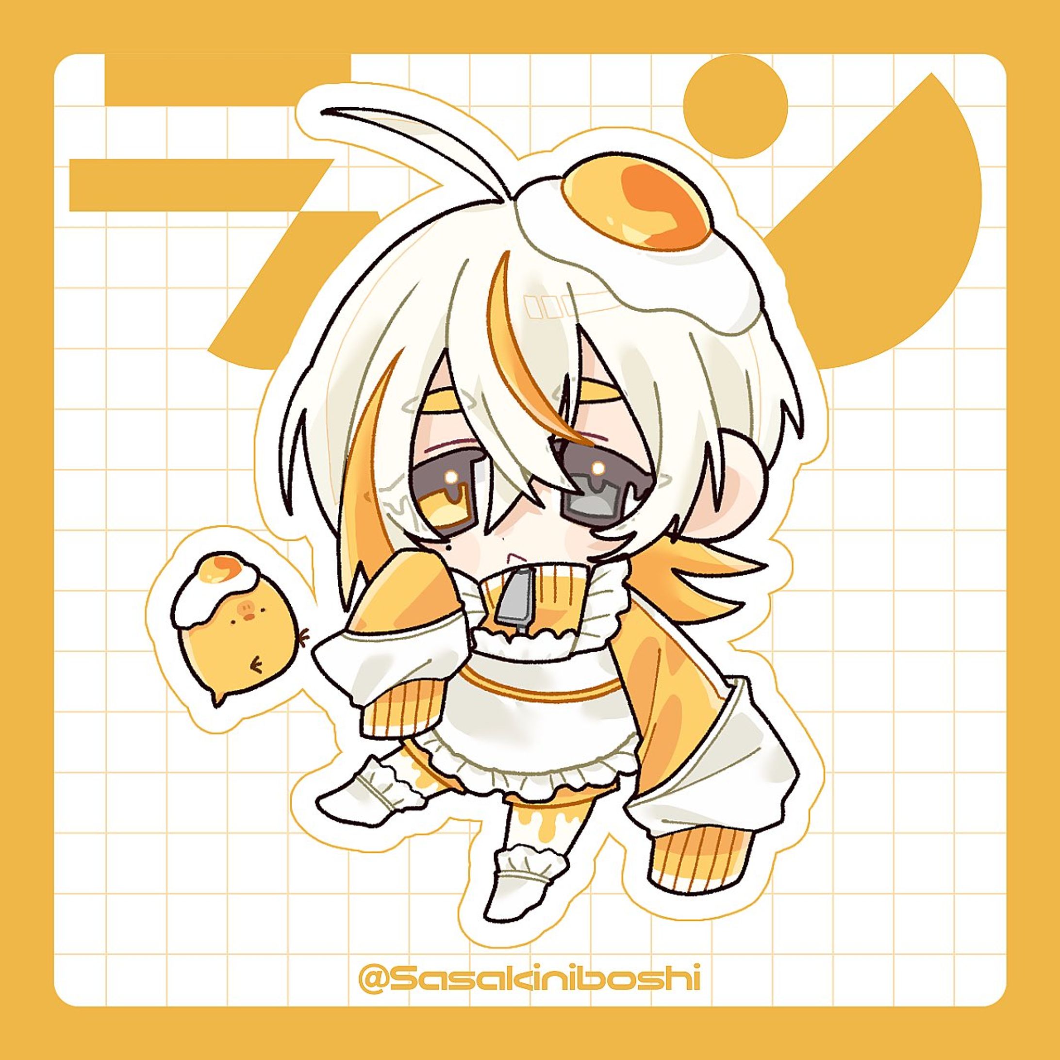 【OC】UTAU音源/らん　SDイラスト-1