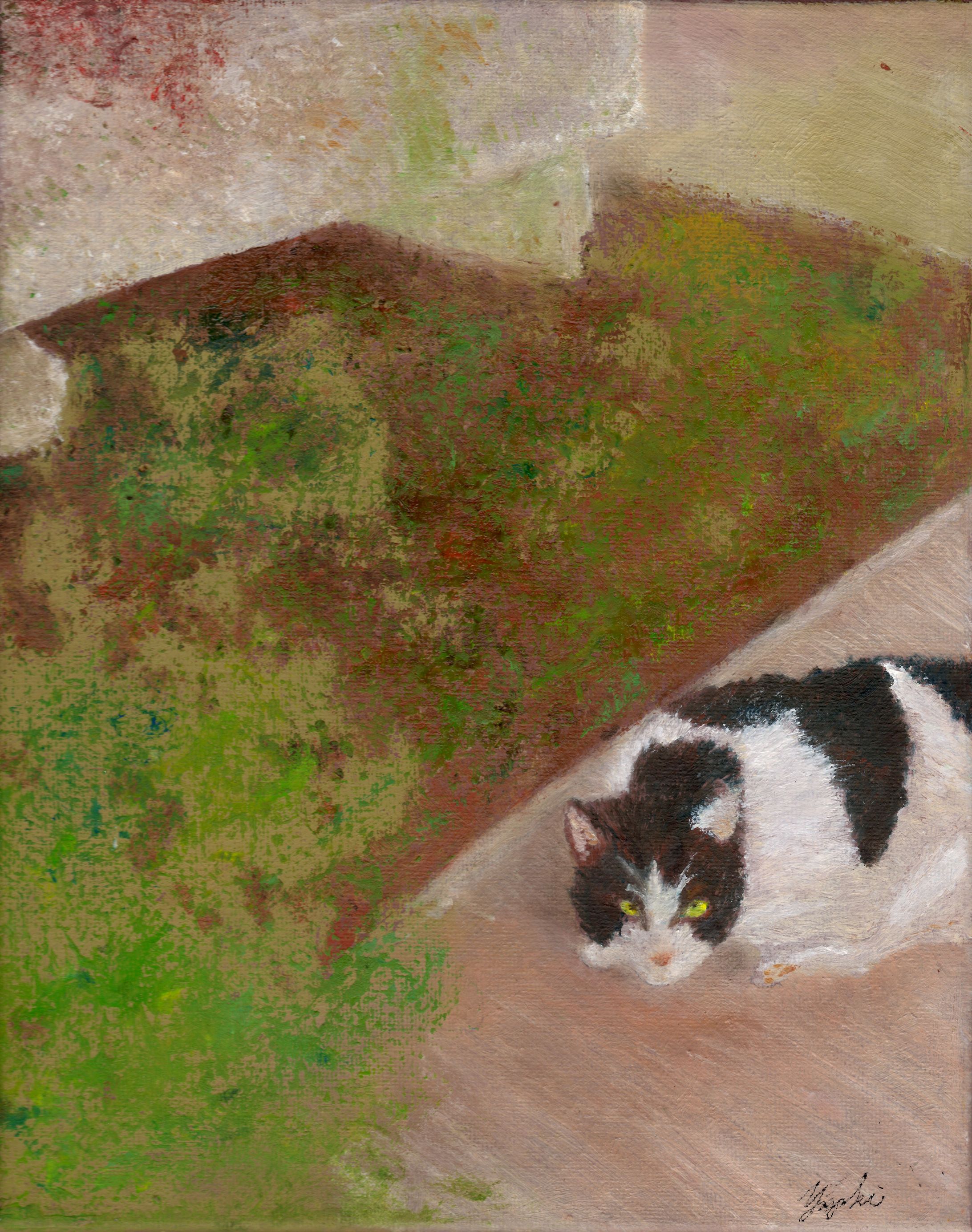 landscape with cat-1
