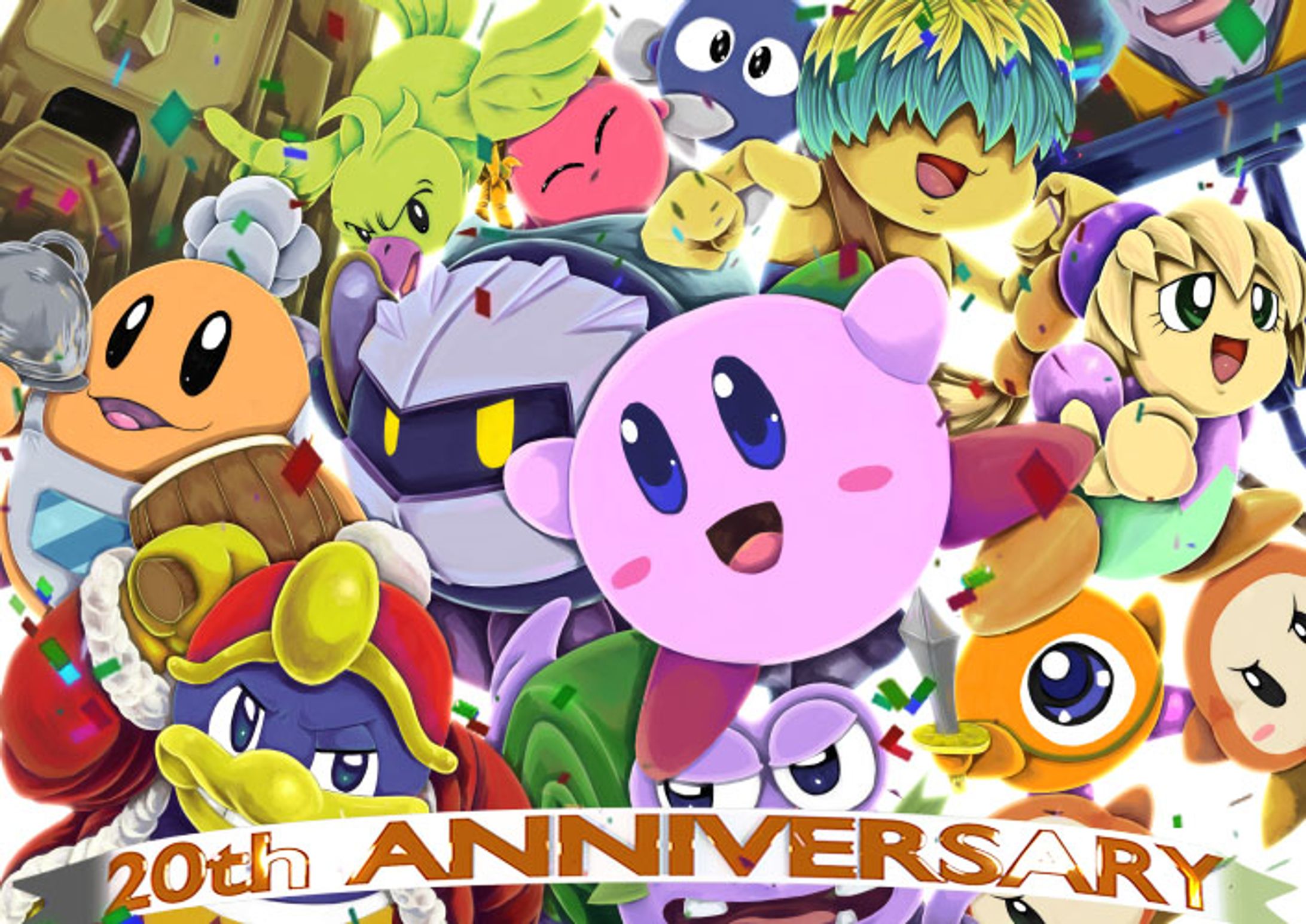 星のカービィ　アニメ版　２０周年記念イラスト-1