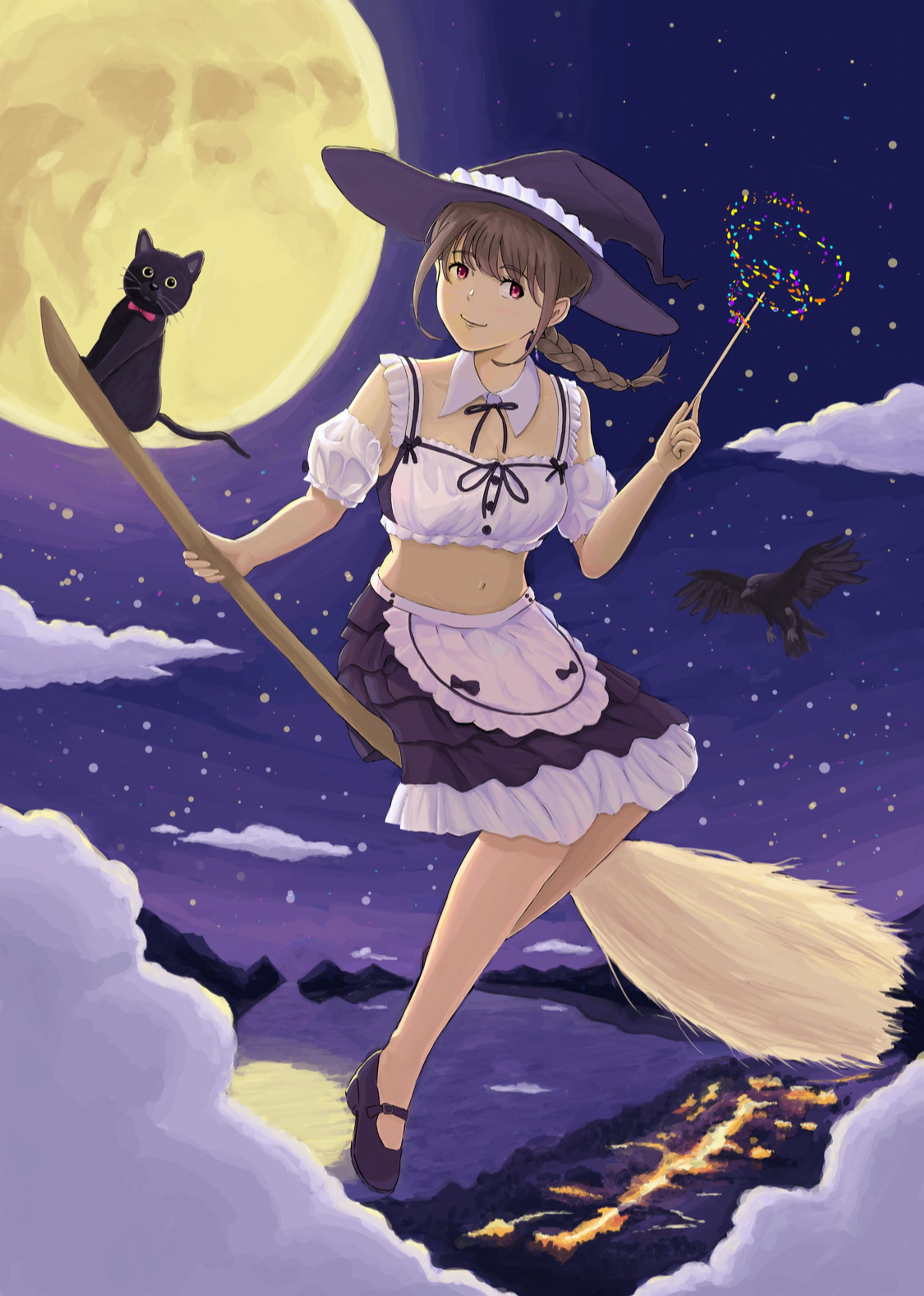 メイド魔女イラスト-1