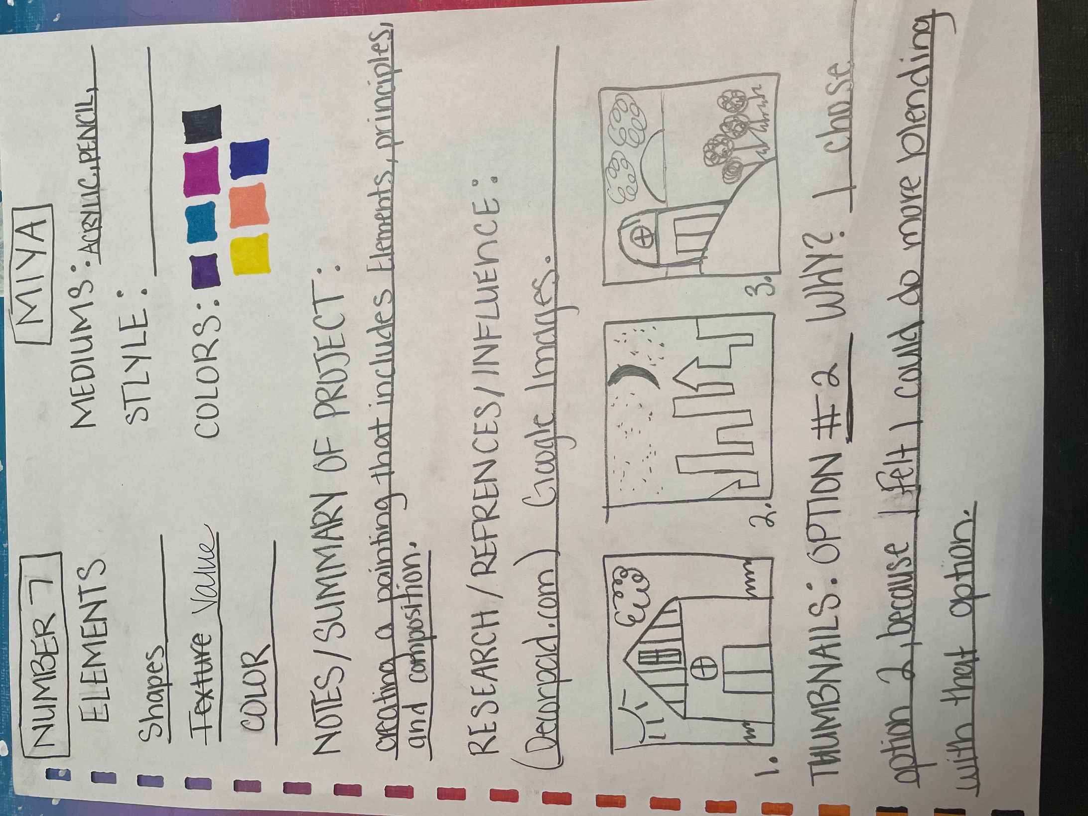 Wednesday Art project -1