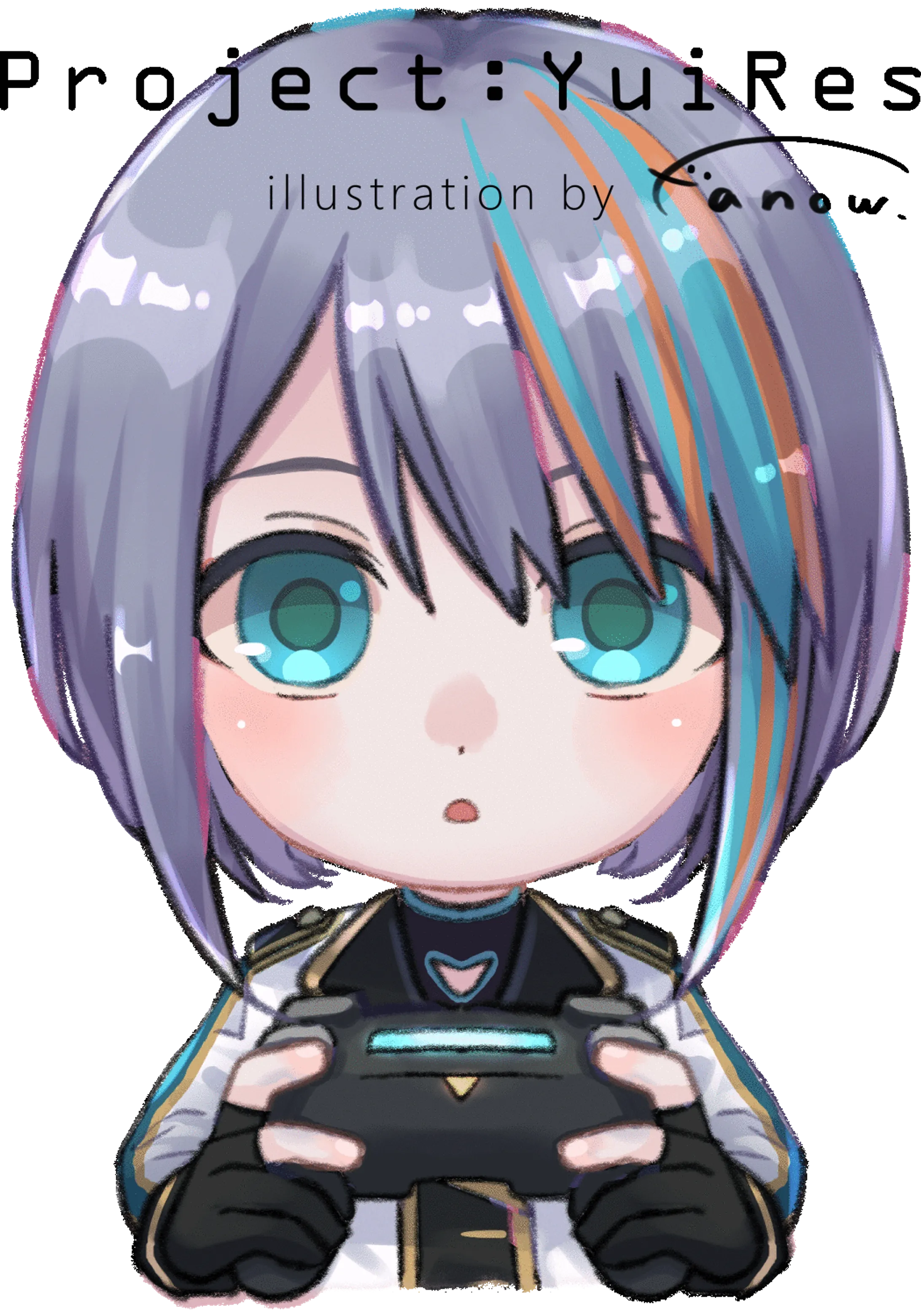 Vtuber まばたきgif 動くイラスト-1