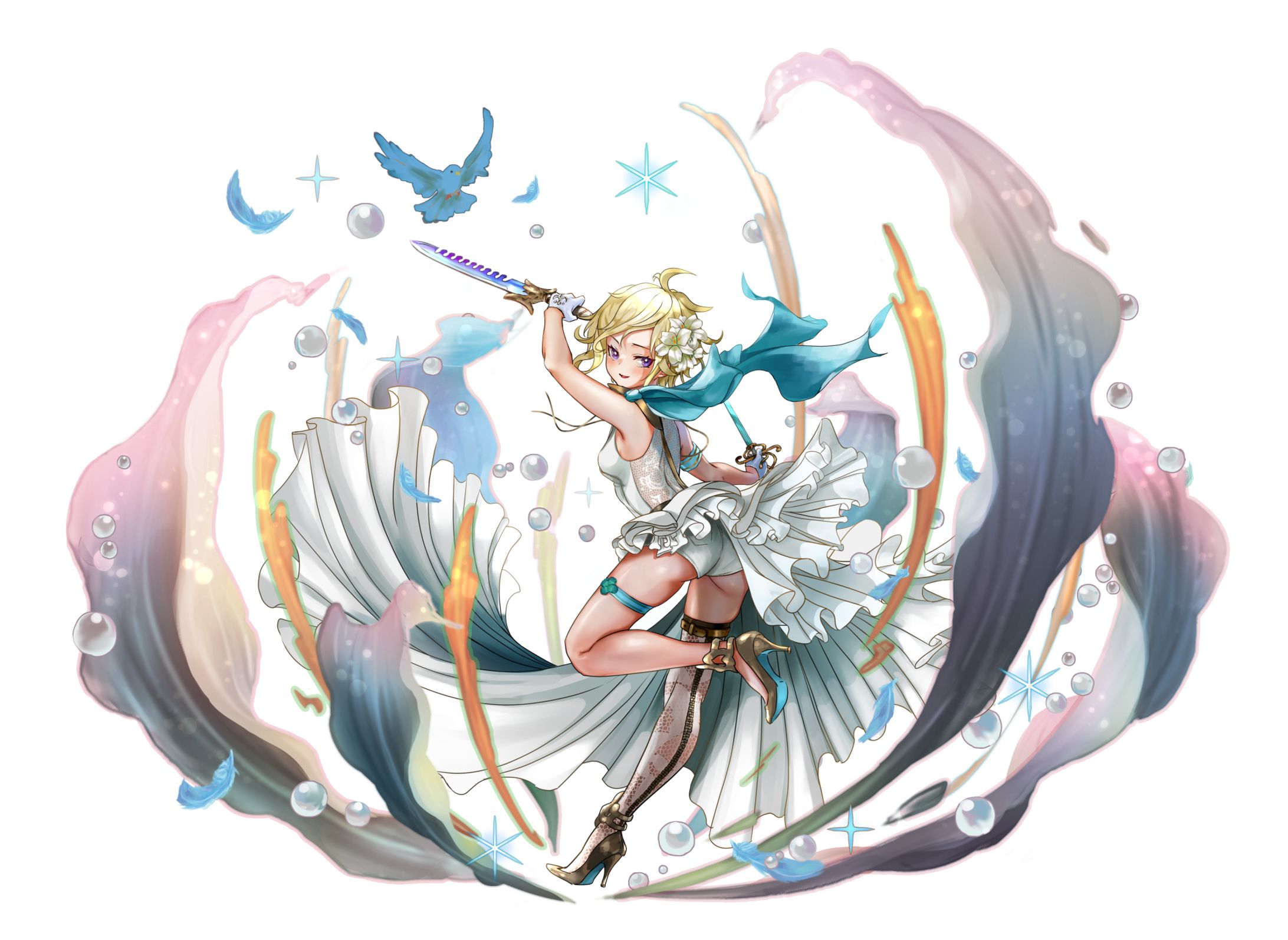 オリキャラ立ち絵、三面図-1