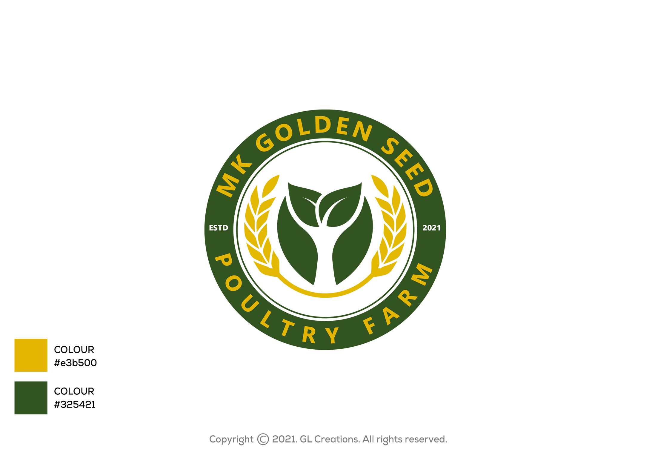 Mk Golden Seed Poultry Farm Visual Identity Design-1