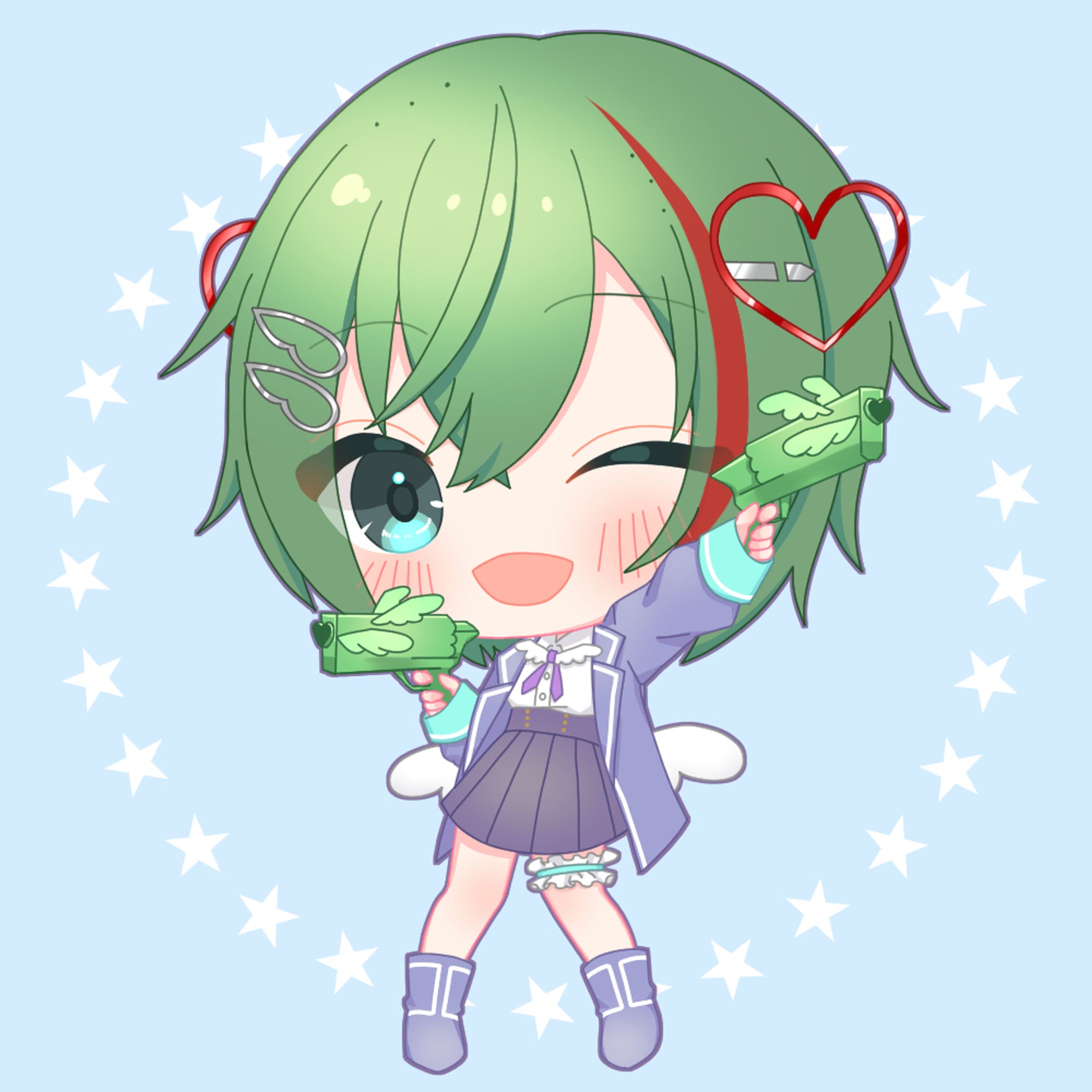 【ご納品】翠音 とあめ様　デフォルメイラスト-1