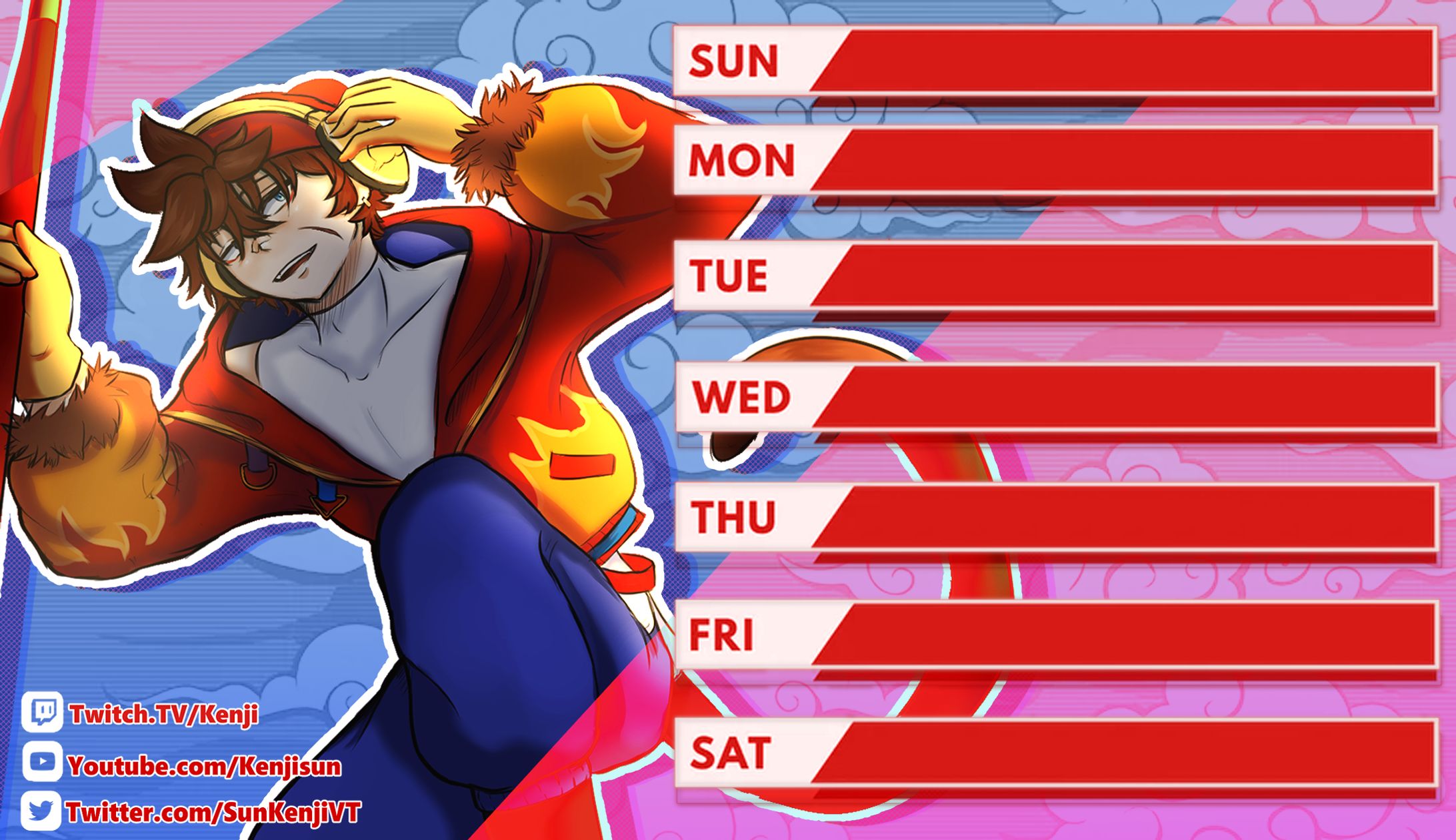 Kenji  fanmade schedule-1
