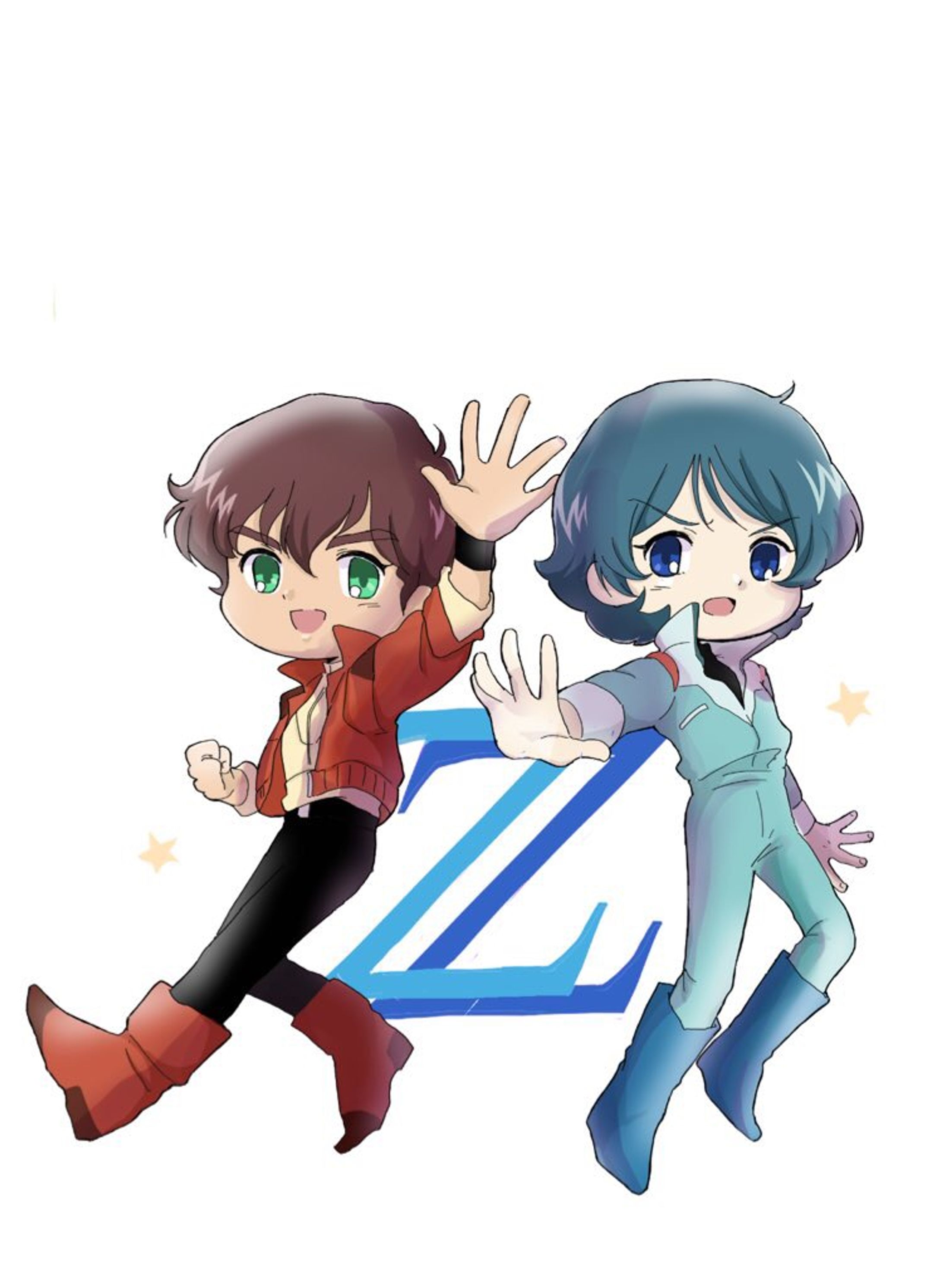 カミーユ＆ジュドー(Zガンダム、ガンダムZZ)-1