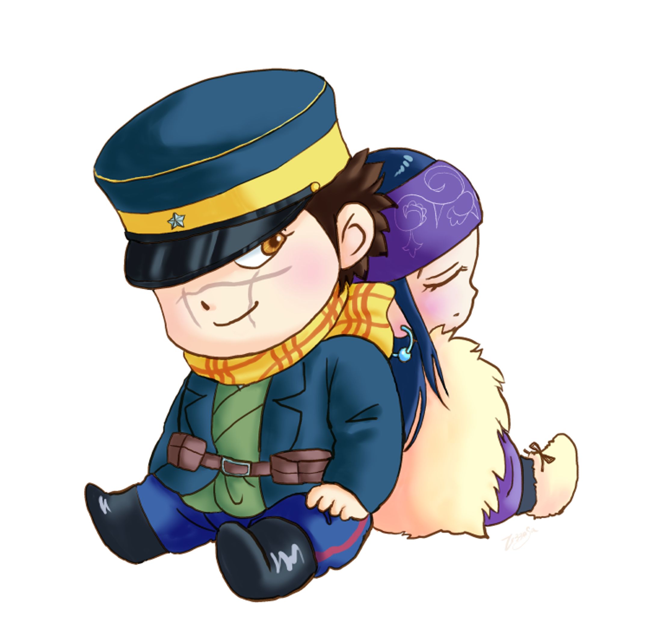 二次創作【金カム他】SDキャラ・ドット絵／BL有-1