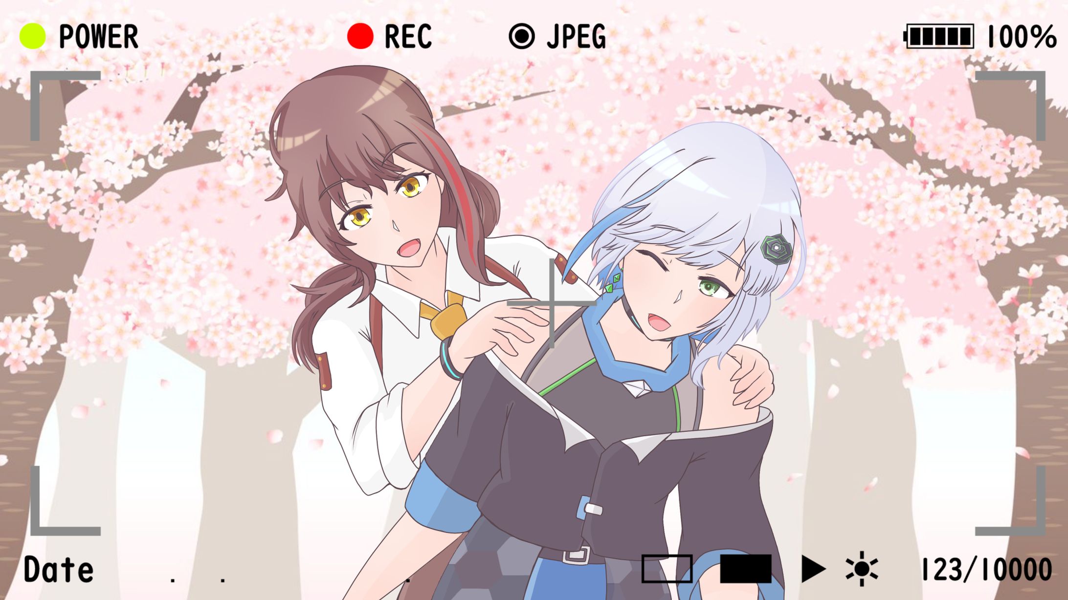テクノ少女テクノ少女季節イラスト（2022年4月）-1