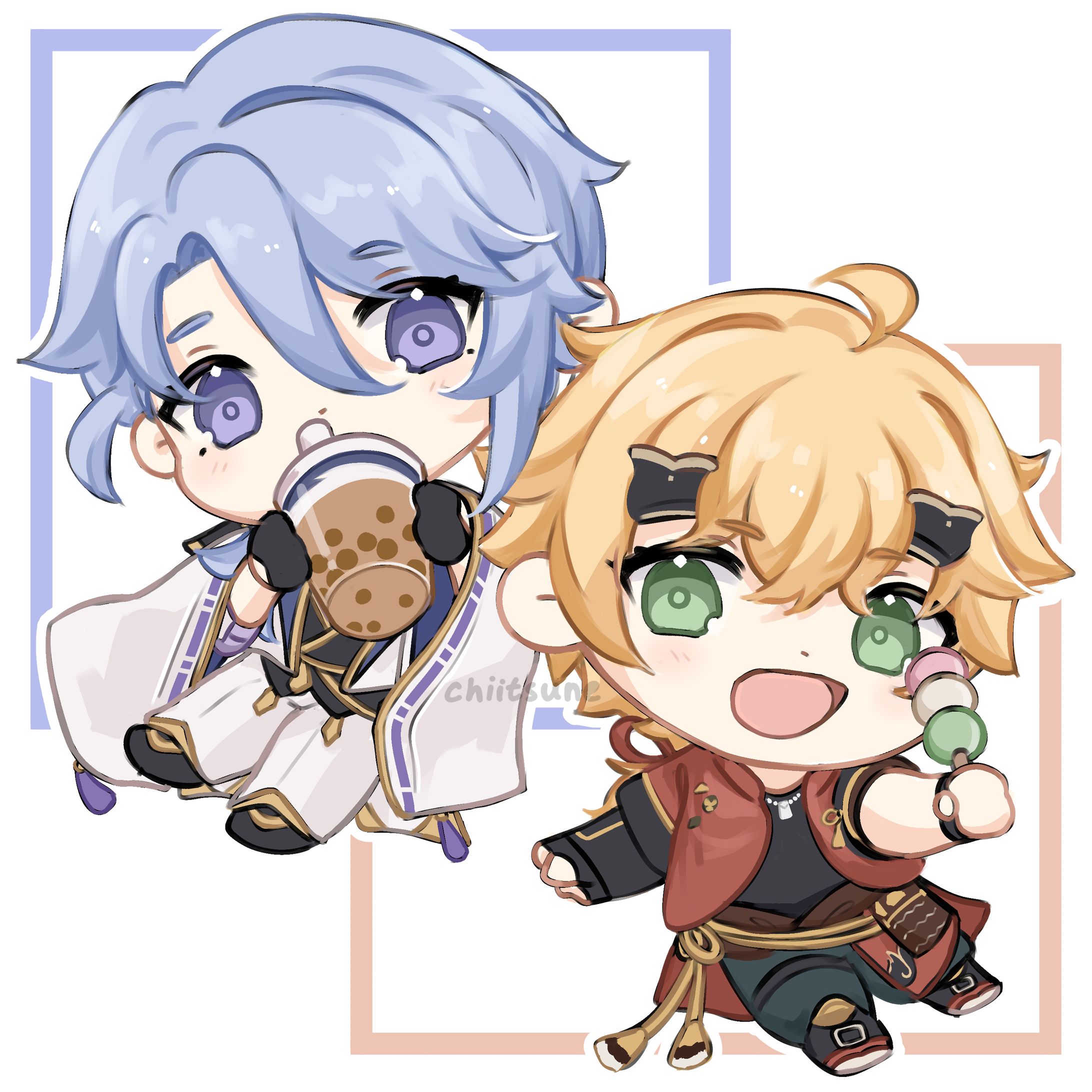Ayato & Thoma from Genshin Impact-1