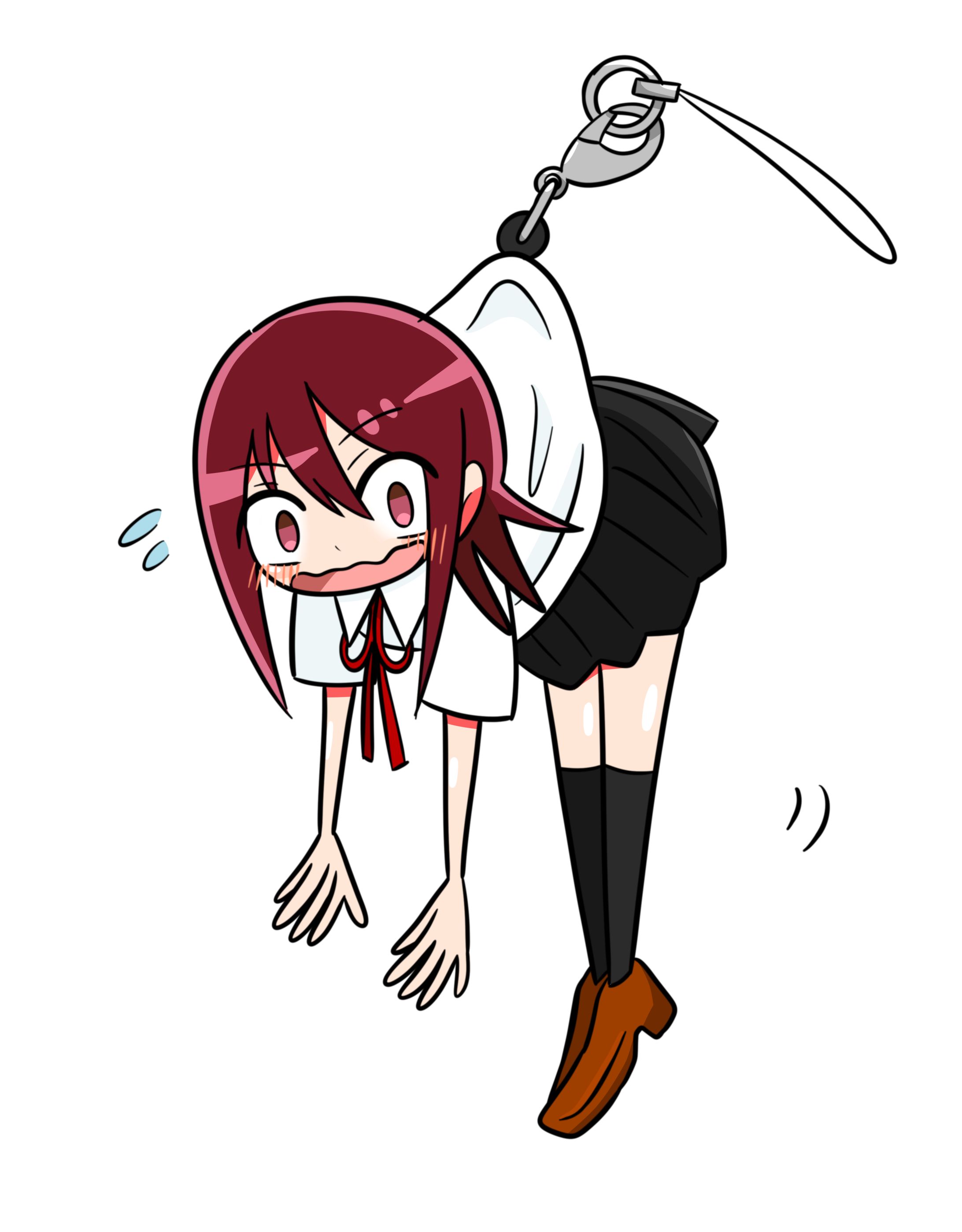 つままれストラップ風イラスト-1