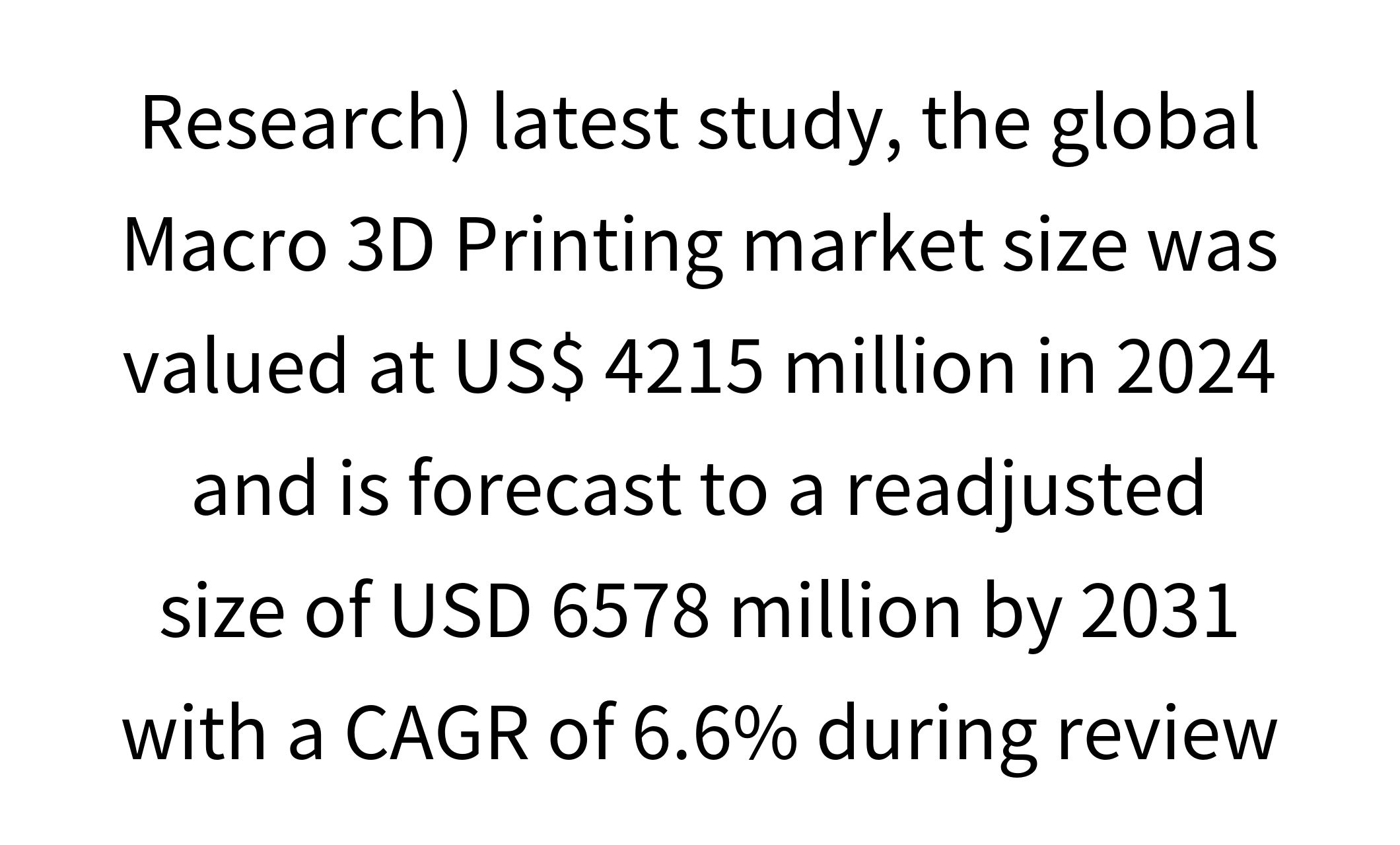 2025-2031: Macro 3D Printing Market Trend And Analysis-1
