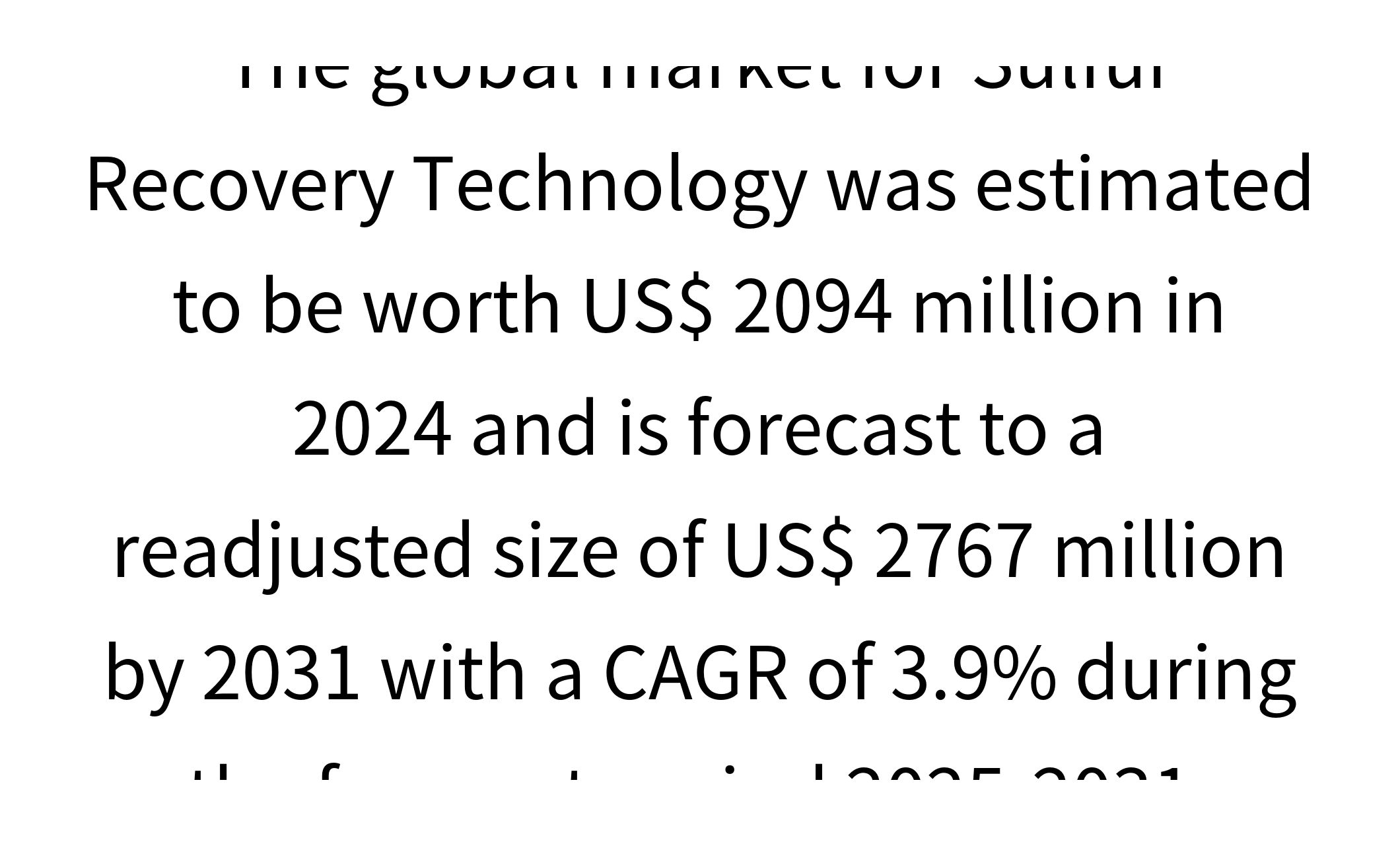 Global Sulfur Recovery Technology Market Research Report 2025-2031-1