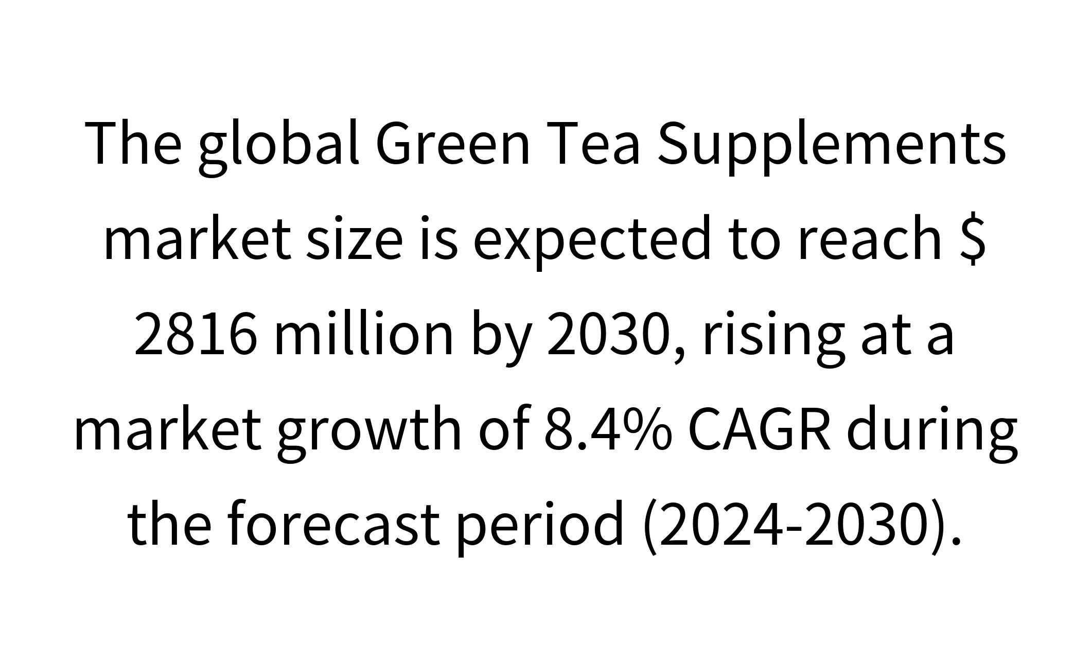 2024-2030: Green Tea Supplements Market Trend And Analysis-1