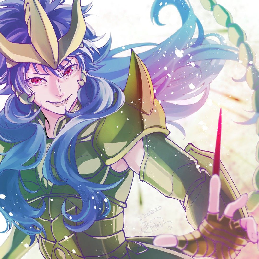 誕生日にリク募集して描いたもの③ 聖闘士星矢 ロストキャンバス 蠍座